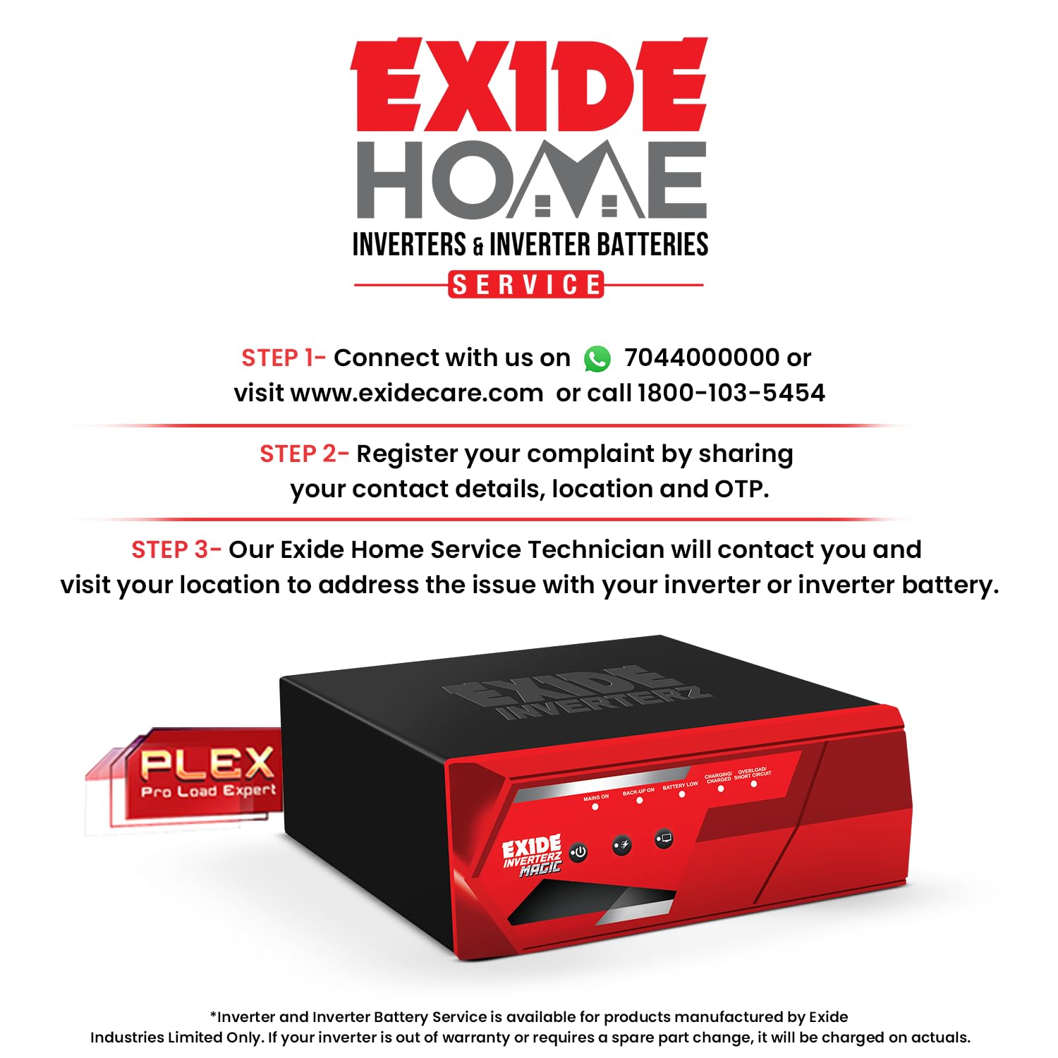 EXIDE Magic MAGIC12V1125 1125VA Square Wave Inverter (4685) - Image 5