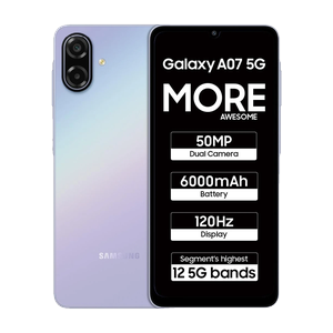 Samsung Galaxy A07 5G (Light Violet, 128 GB) (4 GB RAM)