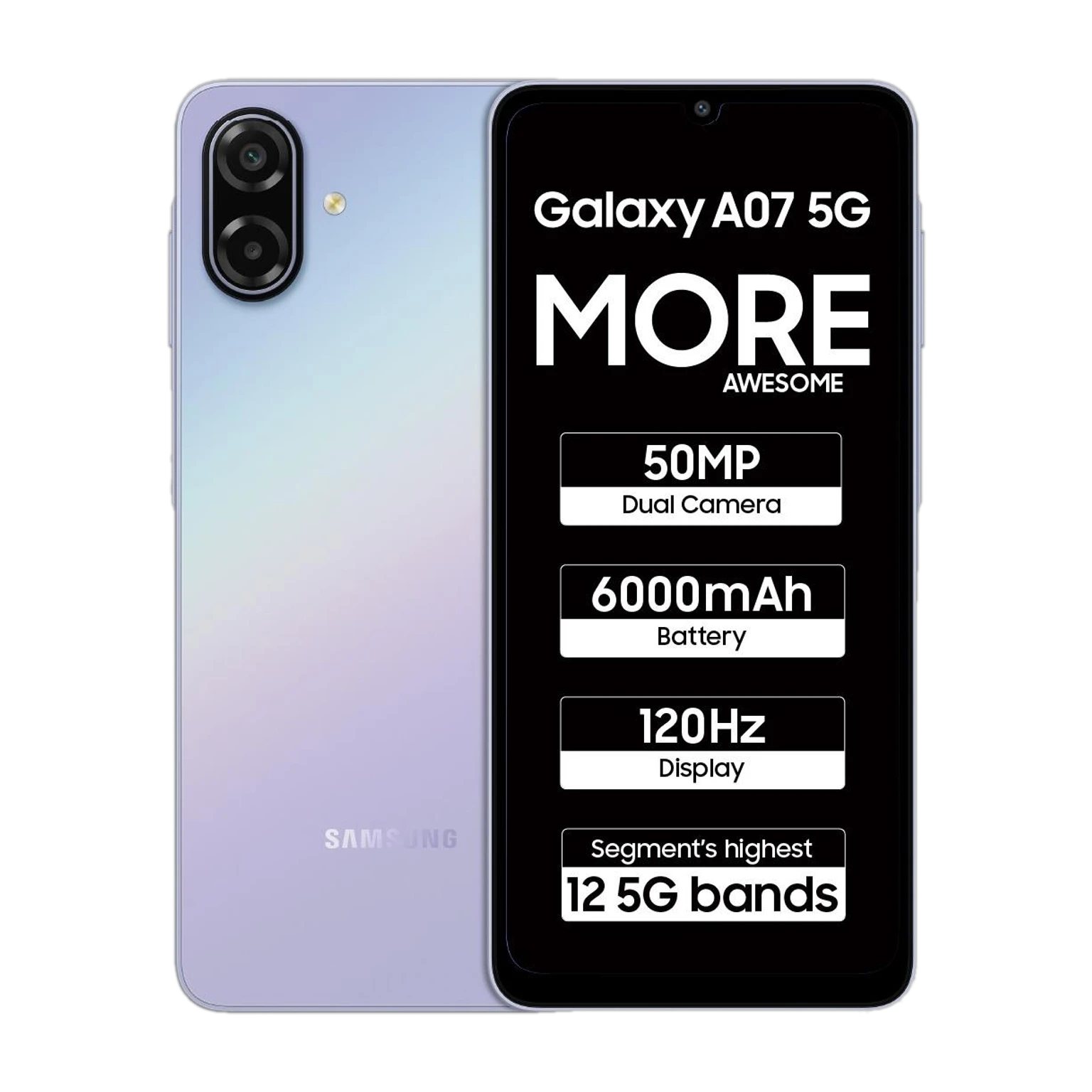 Samsung Galaxy A07 5G (Light Violet, 128 GB) (4 GB RAM) - Image 2