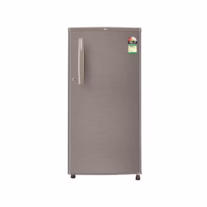 LG 185 L Single Door Refrigerator with Toughened Glass Shelves, Direct Cool, Fawn Steel